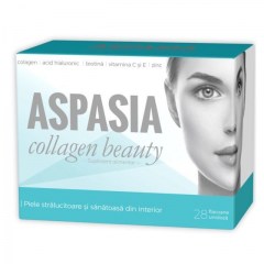 Aspasia colagen beauty cu acid hialuronic, 28 flacoane, Zdrovit (Farmacia XMED)